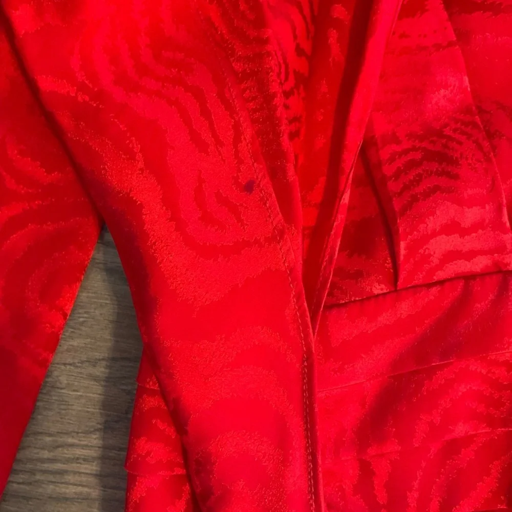 Ronny Kobo Collection Vibrant Red Asymmetrical Dress - Picture 13 of 13